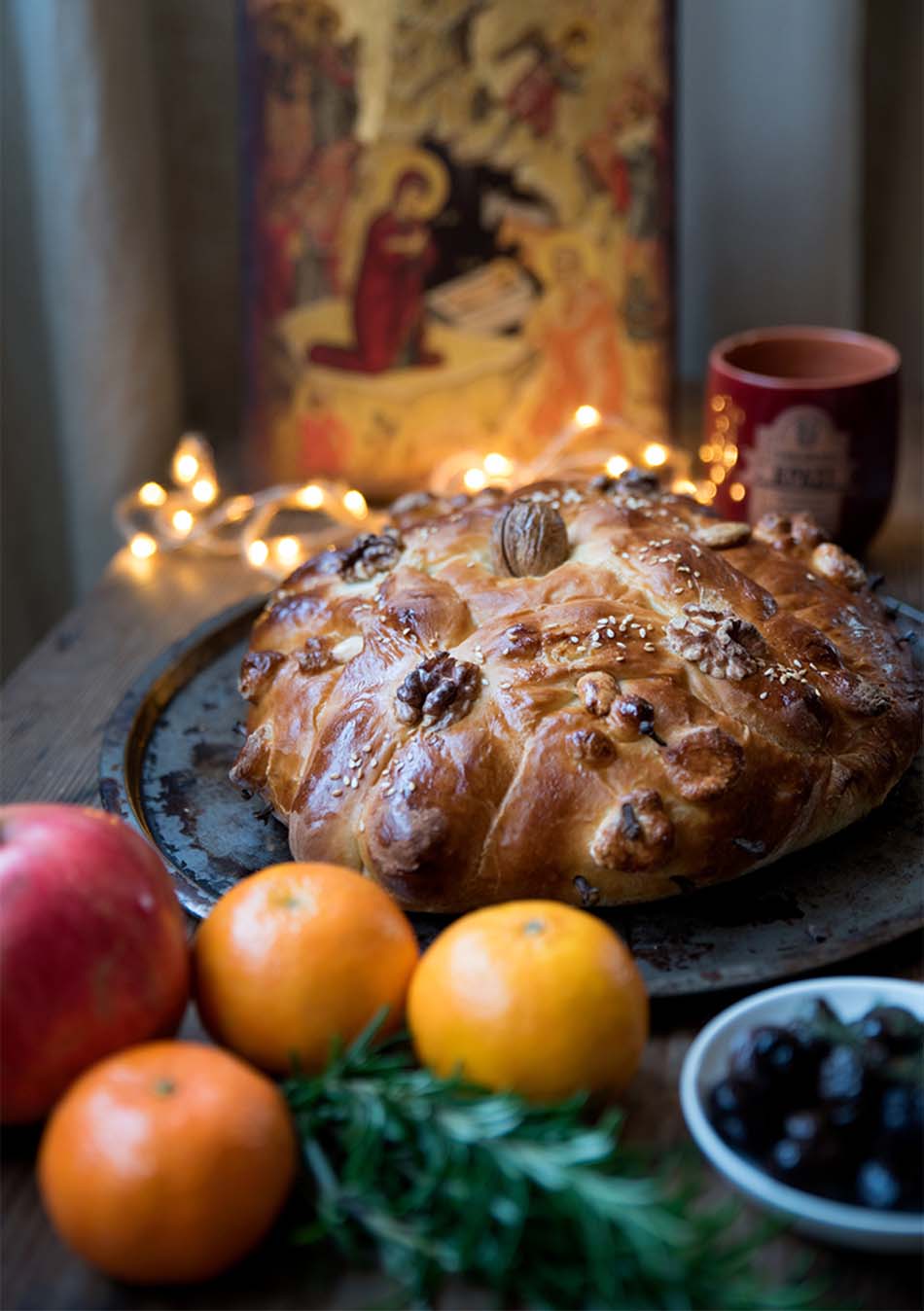 Christopsomo Greek Christmas Bread