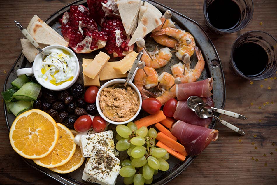 Greek New Year’s Platter And Infused Ouzo