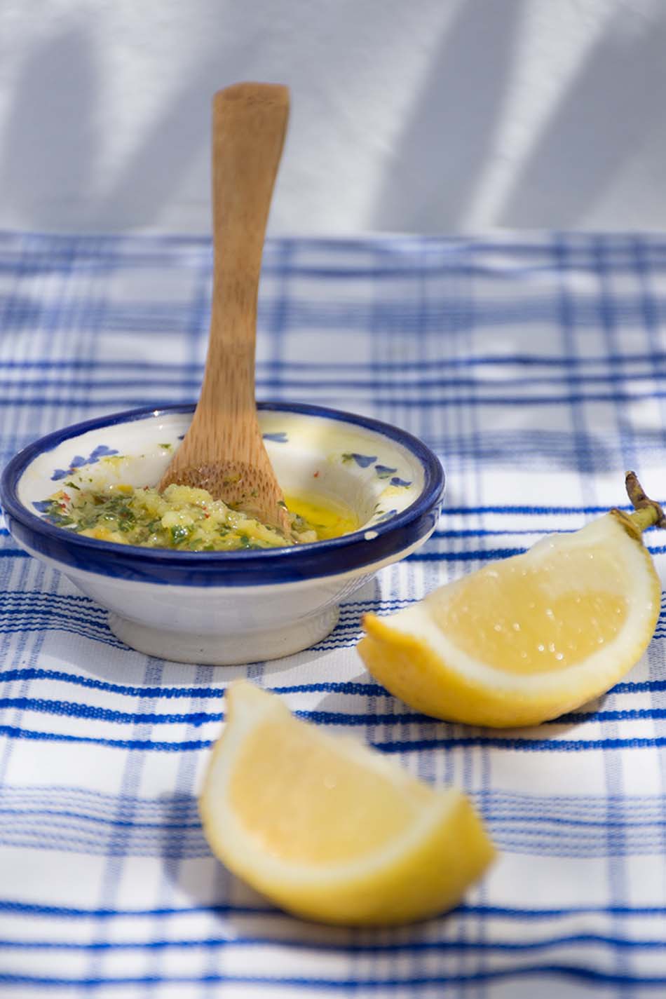 Grilled Sardines with Lemon - Mint Sauce